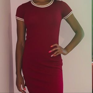 Red fitted Charlotte Russe dress